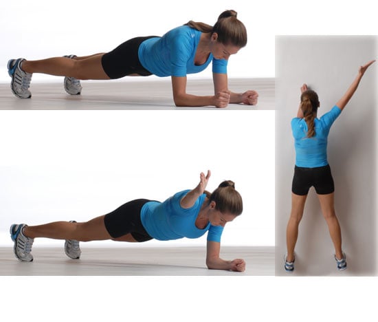 Plank With Diagonal Arm Reach