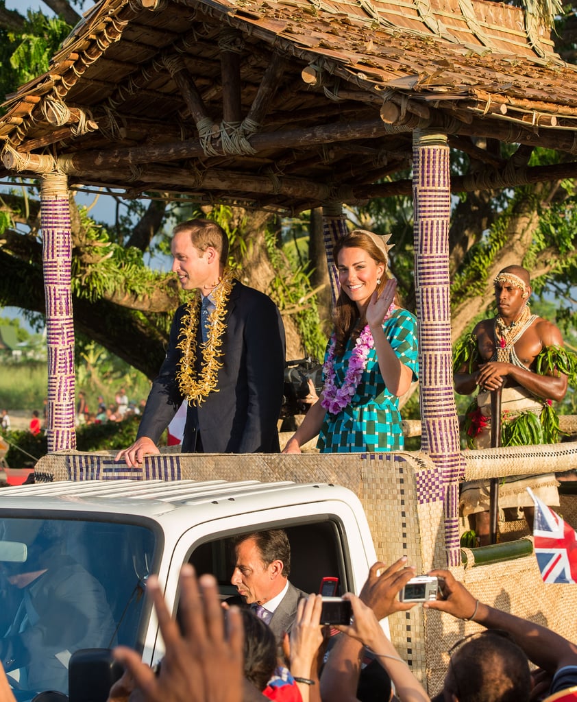 The Royal Couple at Honiara International Airport