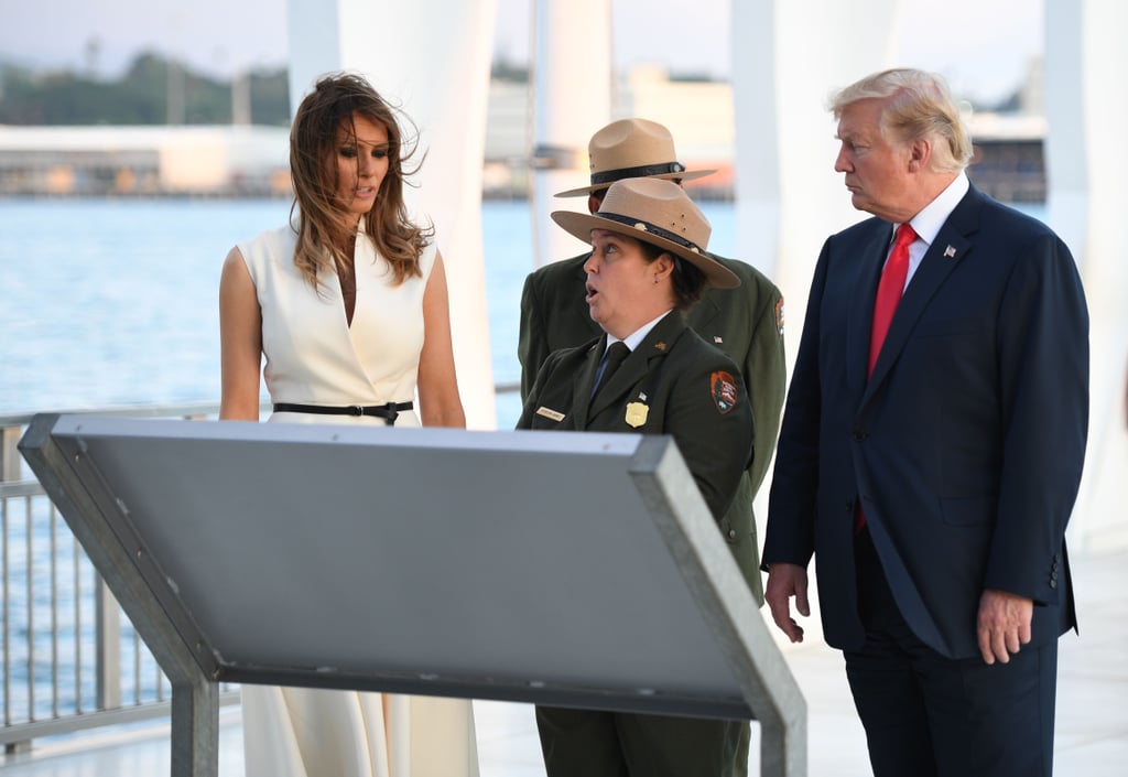 Melania Trump's Snakeskin Manolo Blahnik Heels