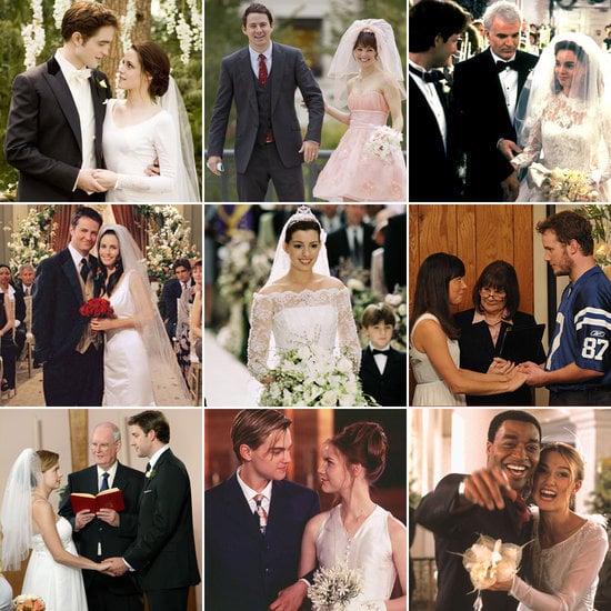 Whether the marriages lasted for minutes, months, or never even happened, POPSUGAR Entertainment has compiled some of the best weddings from TV and movies. Take a trip down memory lane with all of these ceremonies, complete with gorgeous gowns, scenic locations, and sweet kisses!
