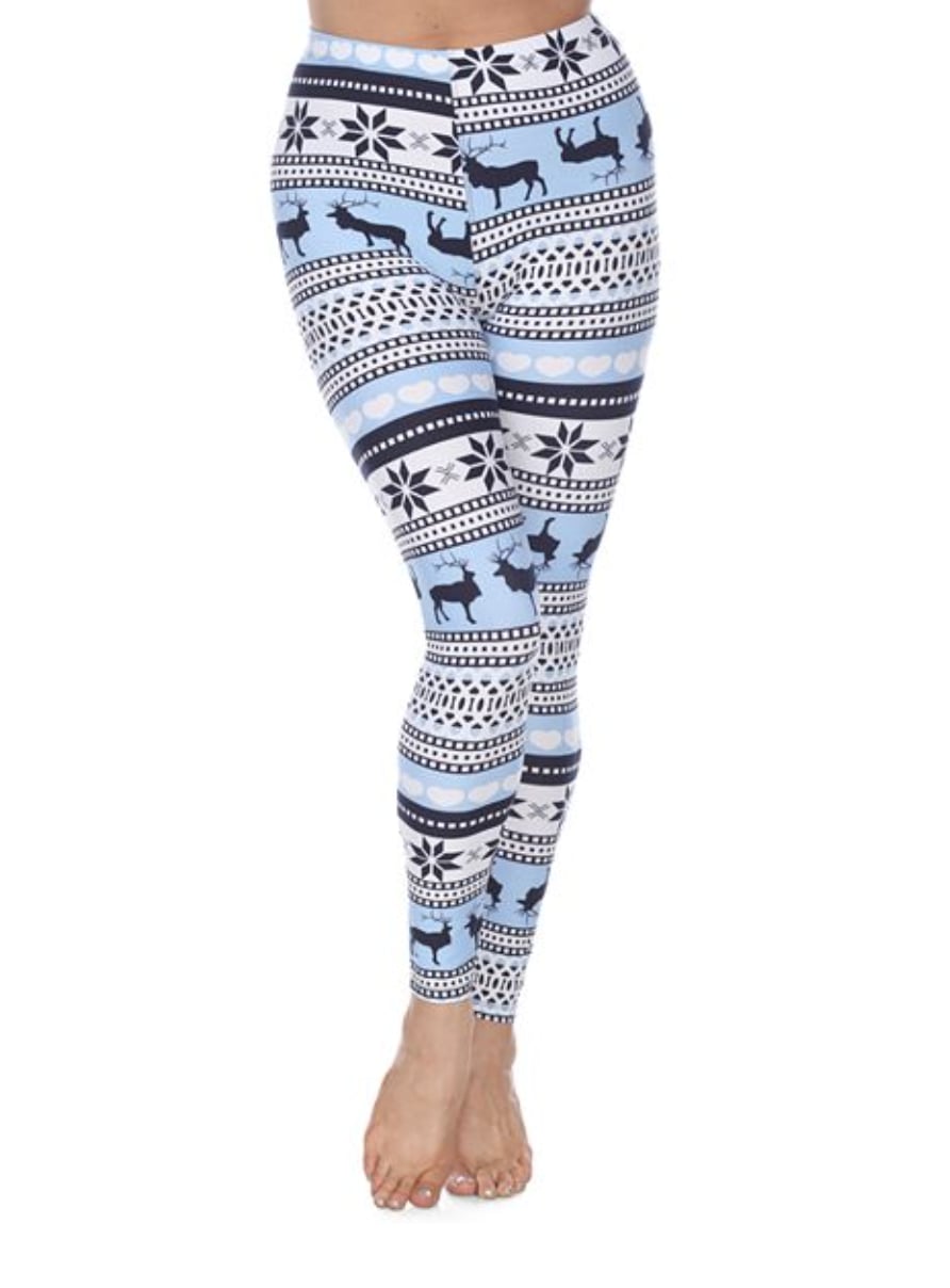 Infinidesign Womens Christmas Leggings High Waist Geometric Digital Print Yoga Workout Pants 