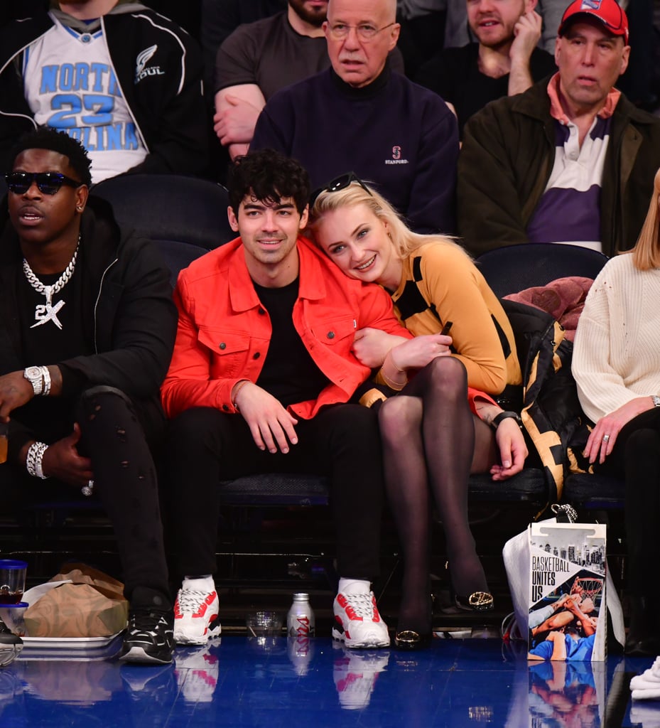 Joe Jonas and Sophie Turner at Basketball Game March 2019