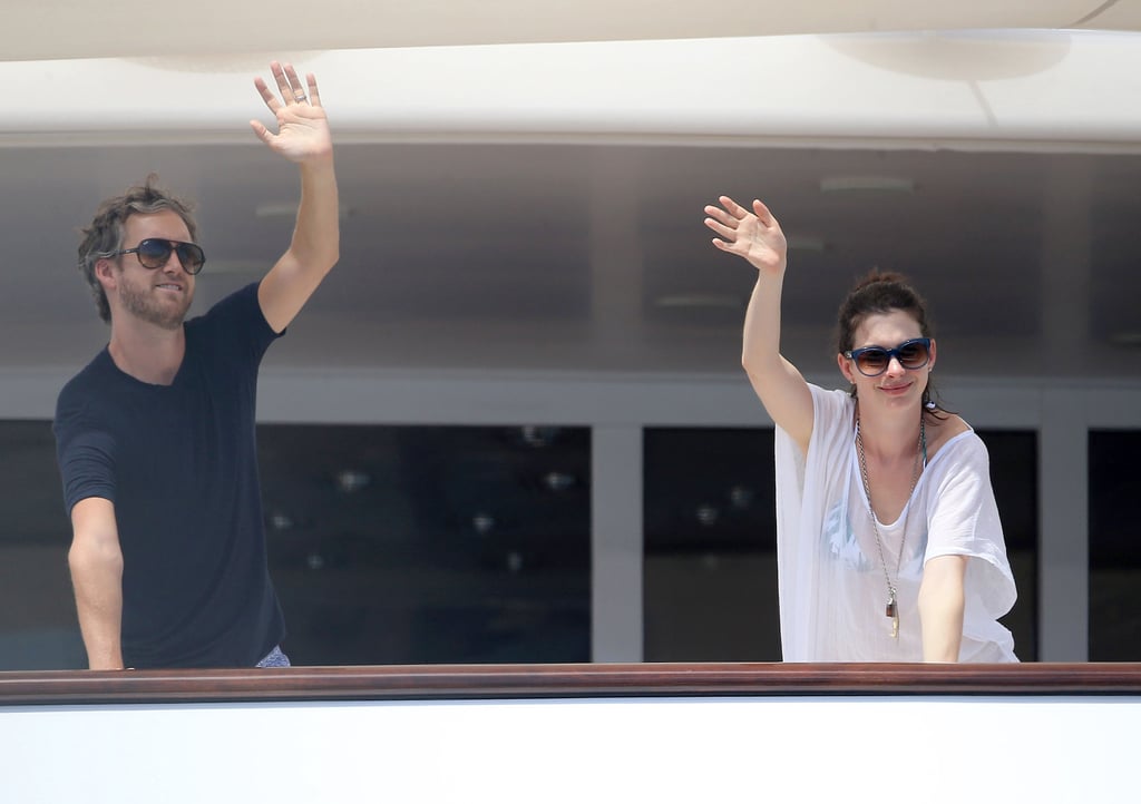 Anne Hathaway and Adam Shulman Spain Vacation August 2015