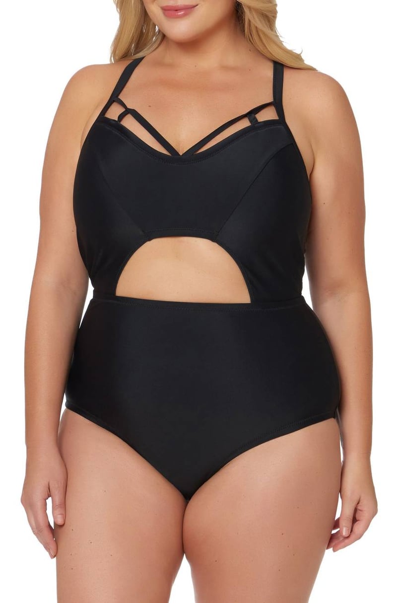 Jessica Simpson Cutout One-Piece Swimsuit