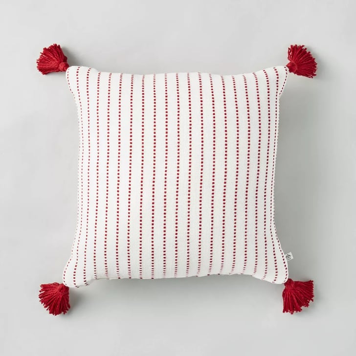 Dotted Stripe Throw Pillow With Tassels Target's New Hearth and Hand