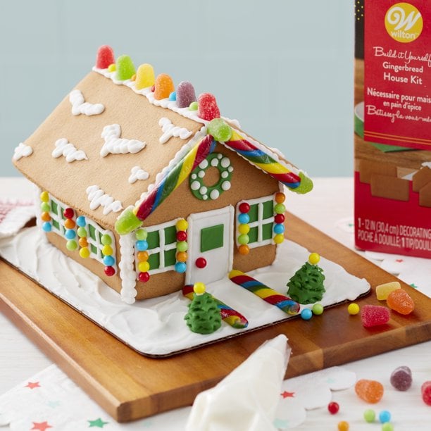 Full of Cheer Prebuilt Gingerbread House Decorating Kit