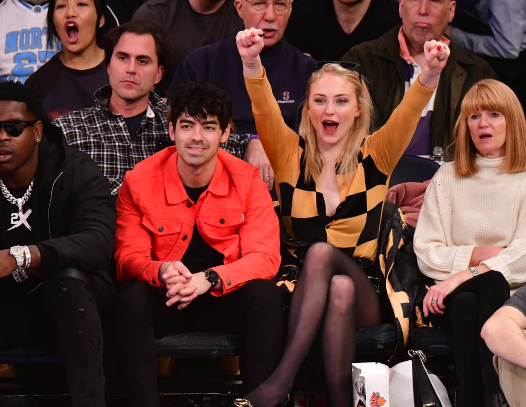 Joe Jonas and Sophie Turner at Basketball Game March 2019