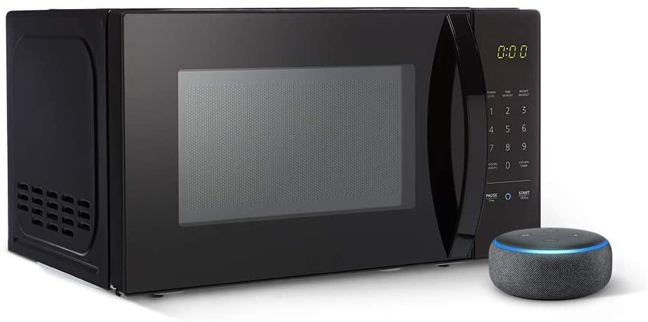AmazonBasics Microwave bundle with Echo Dot