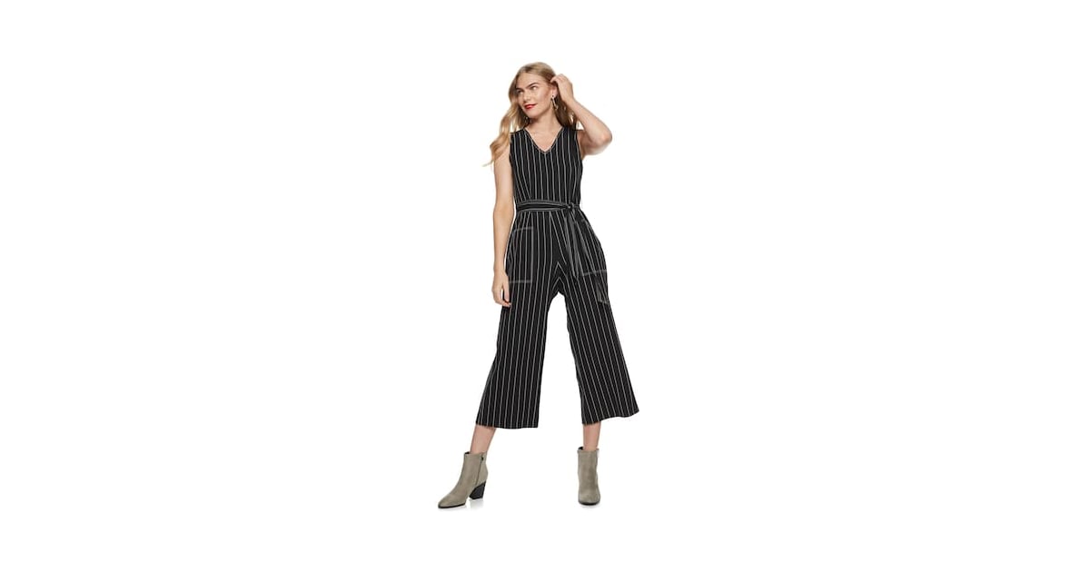 Nine West Contrast-Stitch Sleeveless Jumpsuit | Ciara Is the Face of ...