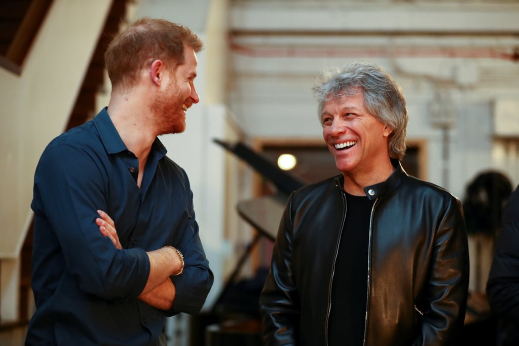 Prince Harry and Jon Bon Jovi Record at Abbey Road Studios