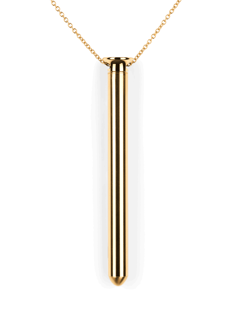 Crave Vesper Vibrator Necklace in Gold