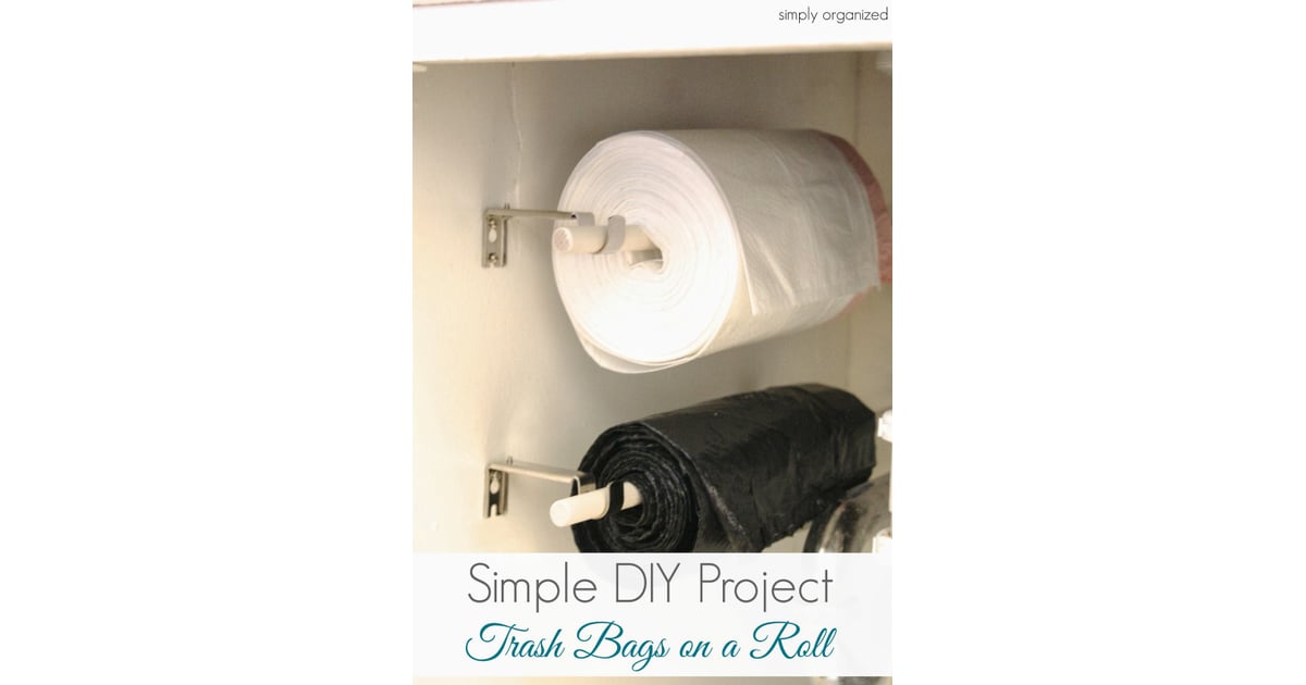 How to make a wall-mounted or under-table dispenser for trash bags in rolls  - YouTube