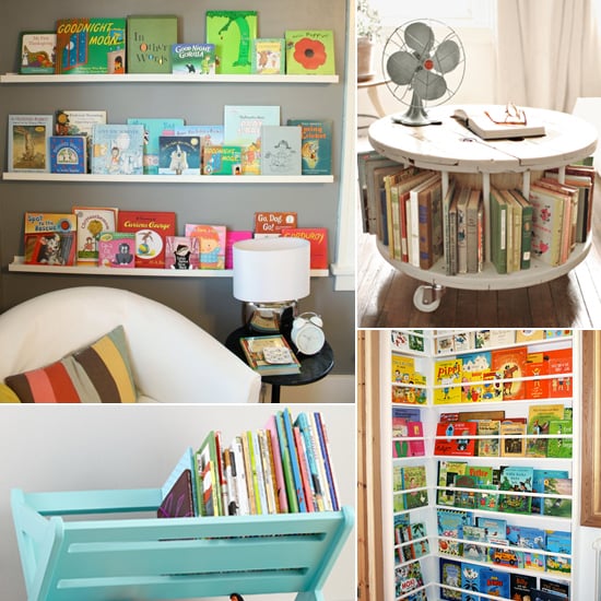 kids room book storage