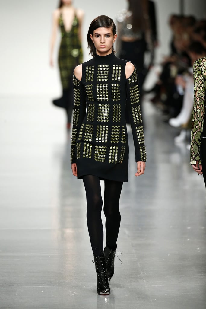Lea might nix the tights, but everything else about this sequined David Koma dress is right up her alley.