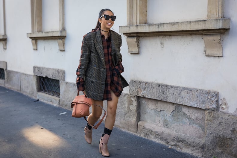 15 Ways to Style a Plaid Flannel Shirt Dress - Be So You