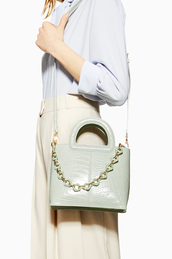 Topshop Tia Crocodile Grab Bag