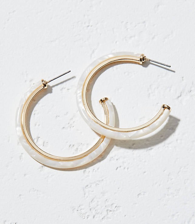 Resin Hoop Earrings