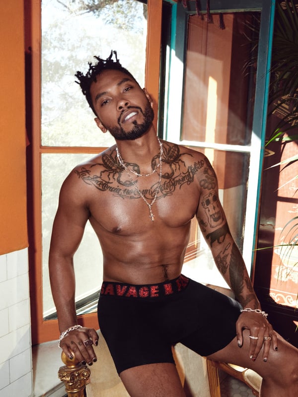 Savage x Fenty Savage X Boxer Briefs in Black and Multi and Red