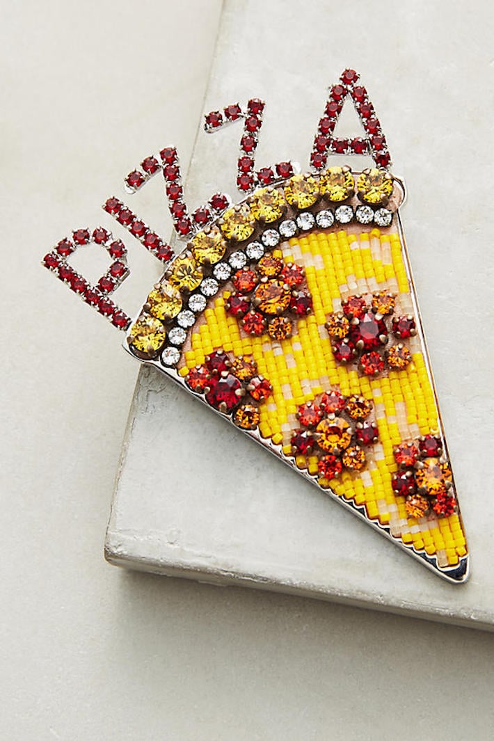Shourouk Pizza Brooch