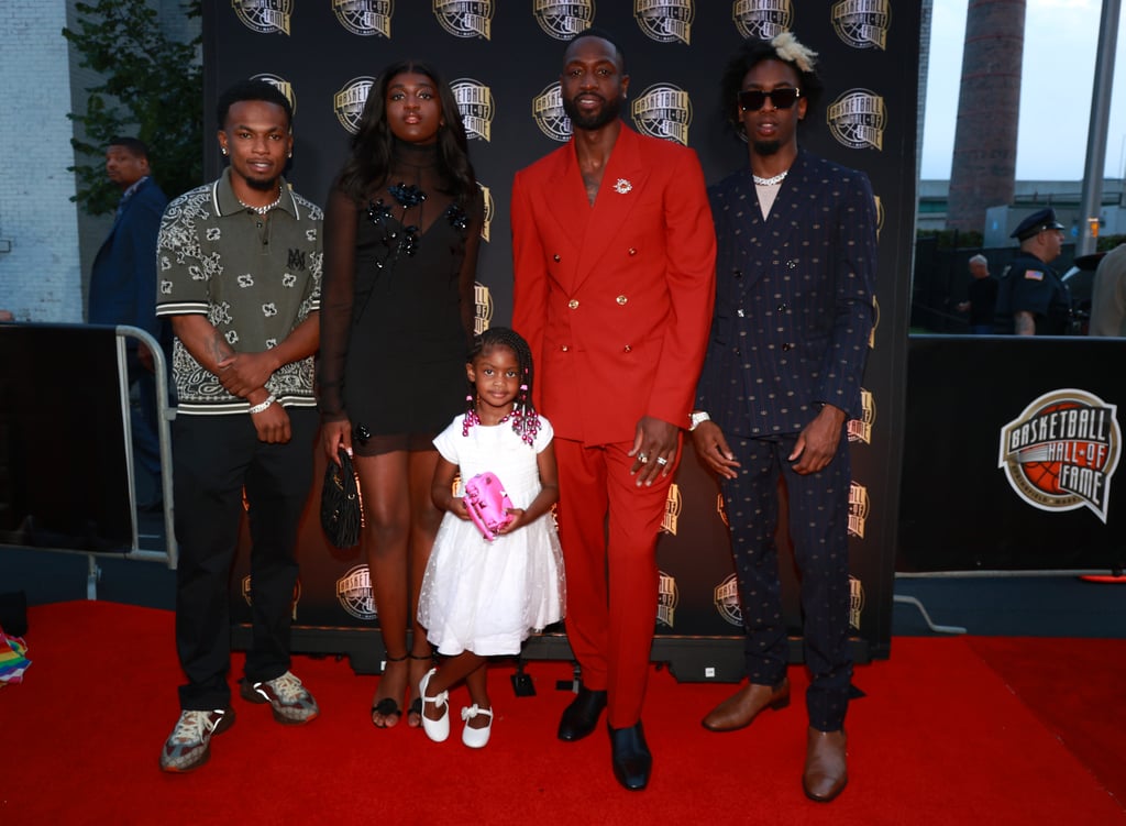 Dwyane Wade's Family at Basketball Hall of Fame Induction