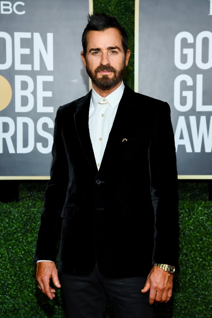 Justin Theroux at the 2021 Golden Globes