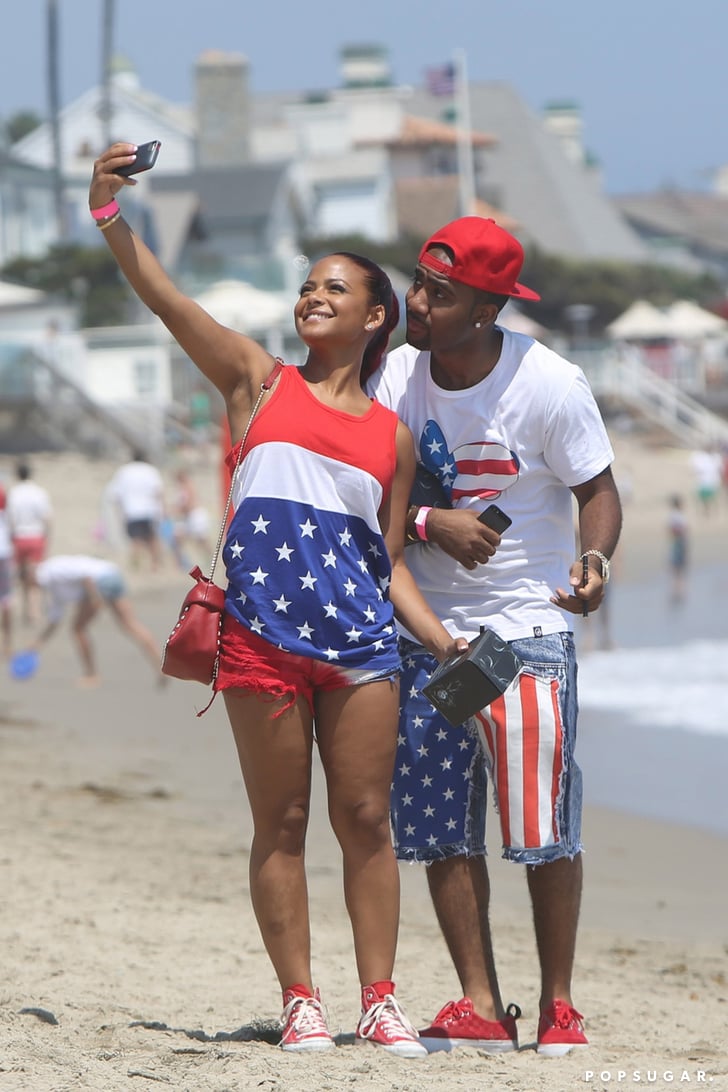 Christina Milian posed with a friend in July 2013 for a ...