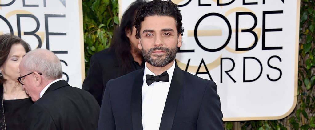 Oscar Isaac at Golden Globes 2016