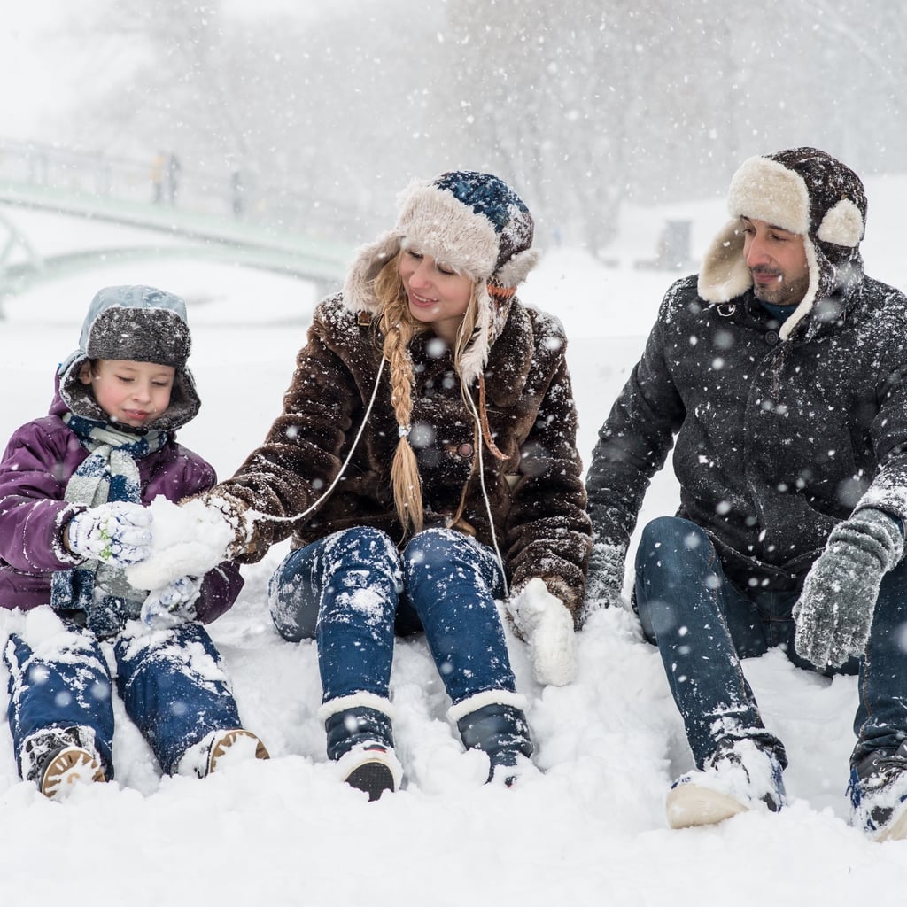 snow family portrait ideas