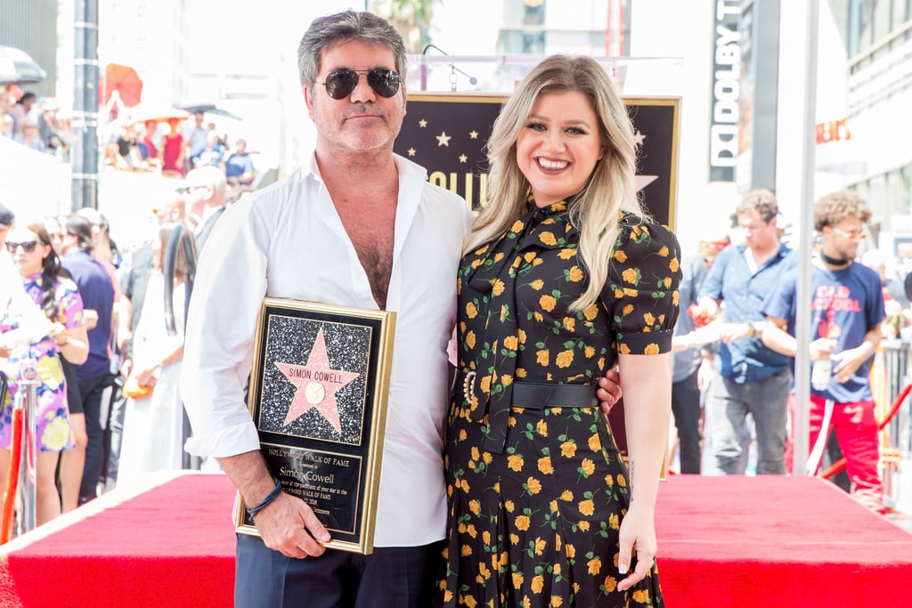 Simon Cowell and Kelly Clarkson