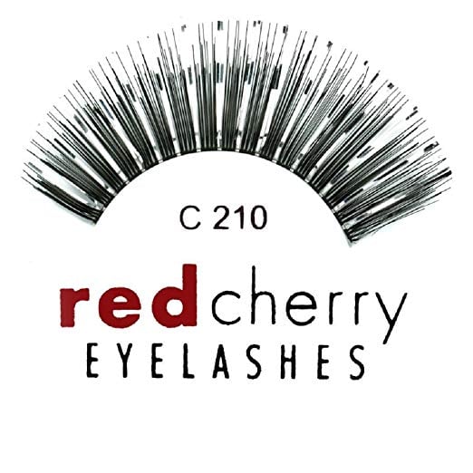 Red Cherry Lashes With Silver Tinsel