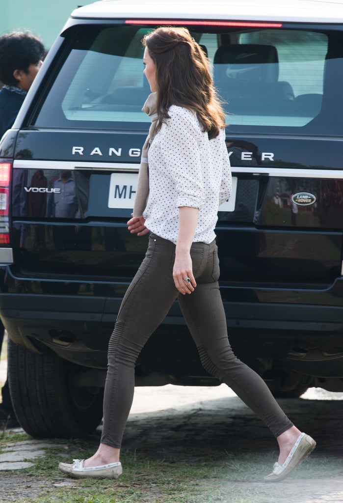 Kate Middleton Wearing Zara Pants in India 2016
