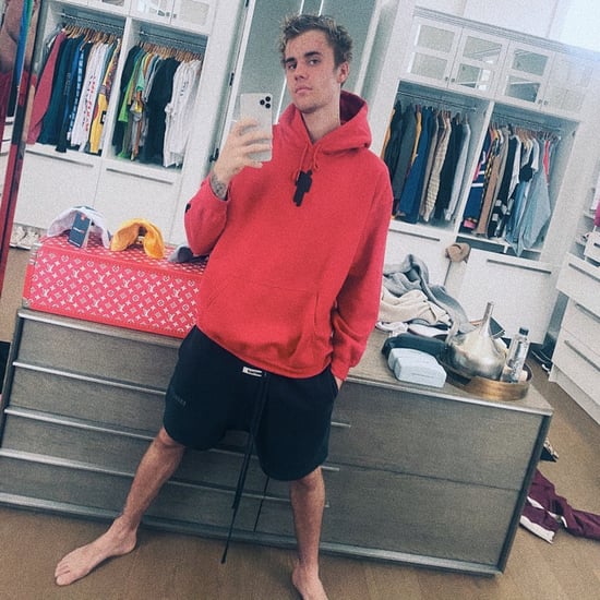 Justin Bieber Wearing Billie Eilish Hoodie in His Closet