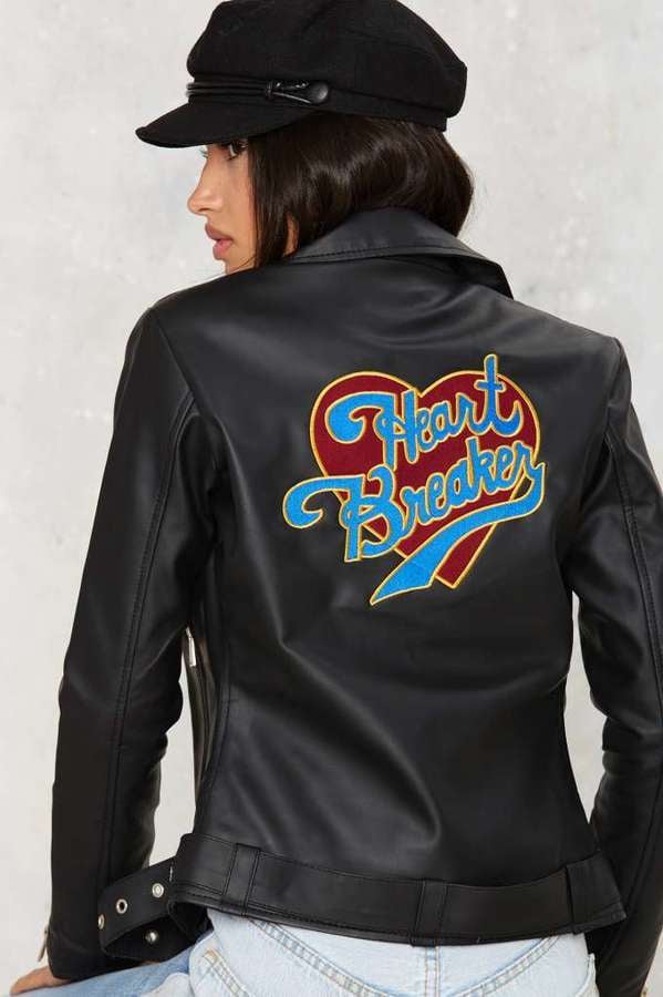 Factory Danielle Guizio Heartbreaker Vegan Leather Jacket ($128)