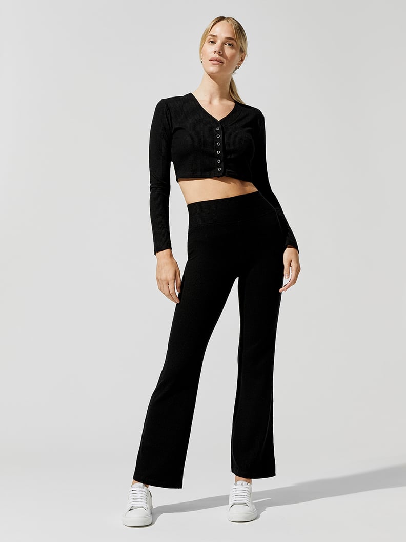 Year of Ours Ribbed Cropped Cardi and Flight Pant