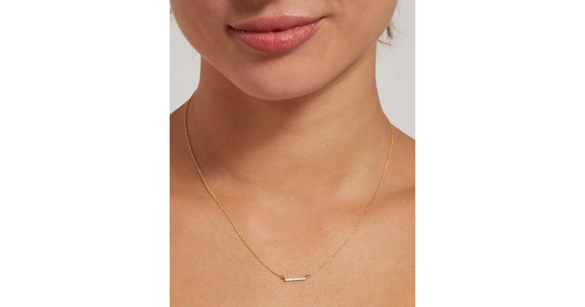 A Real Gold Necklace Gold Diamond Bar Necklace Best Gold Necklaces