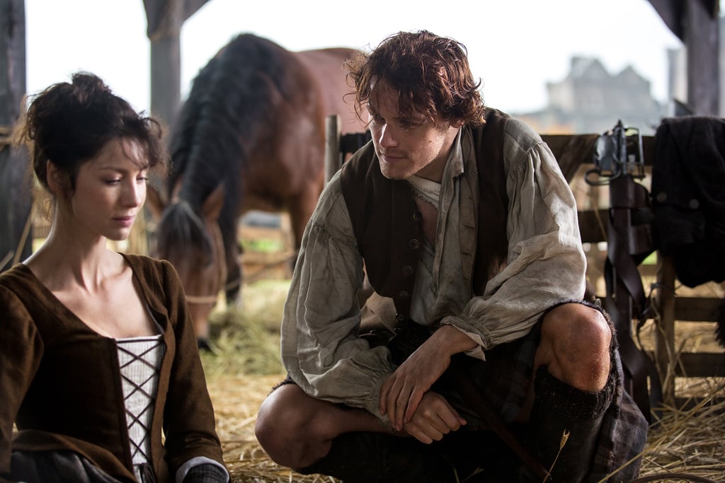 Claire visits Jamie at the stables.
Courtesy of Starz