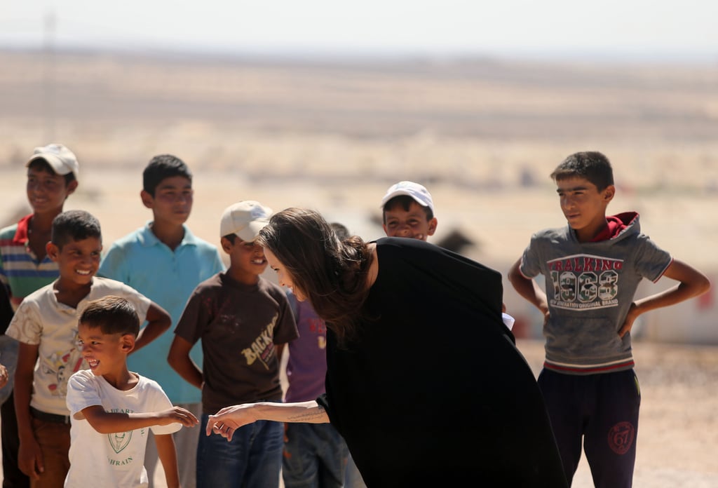 Angelina Jolie Visits a Refugee Camp in Jordan 2016