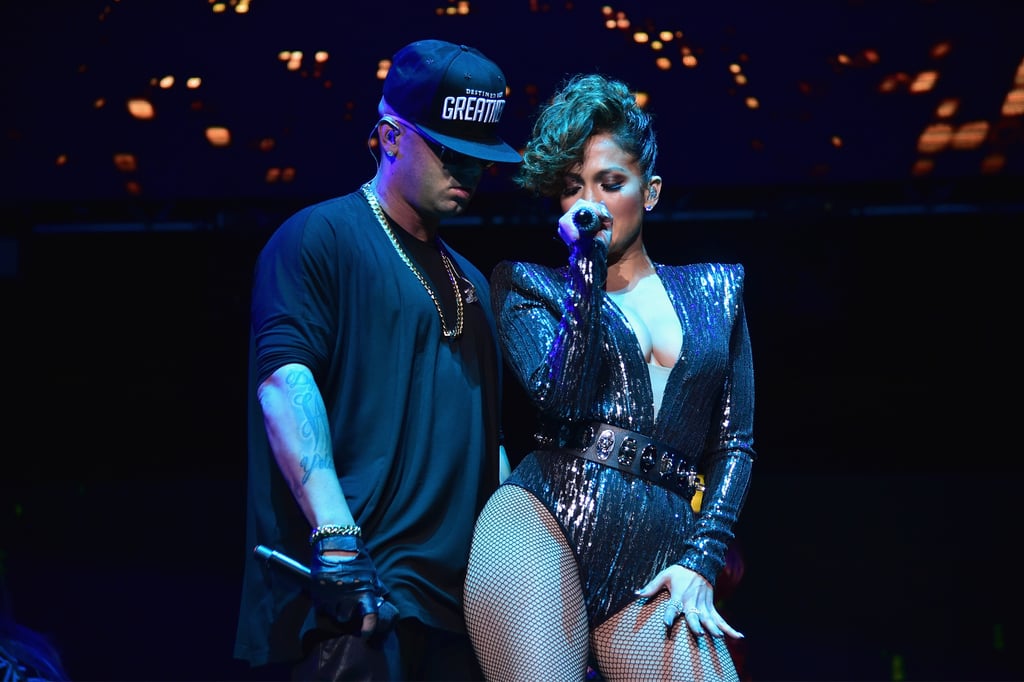 Jennifer Lopez Wears Sexy Leotard at 2015 Megaton Concert