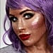 Full-Face Glitter Makeup Look