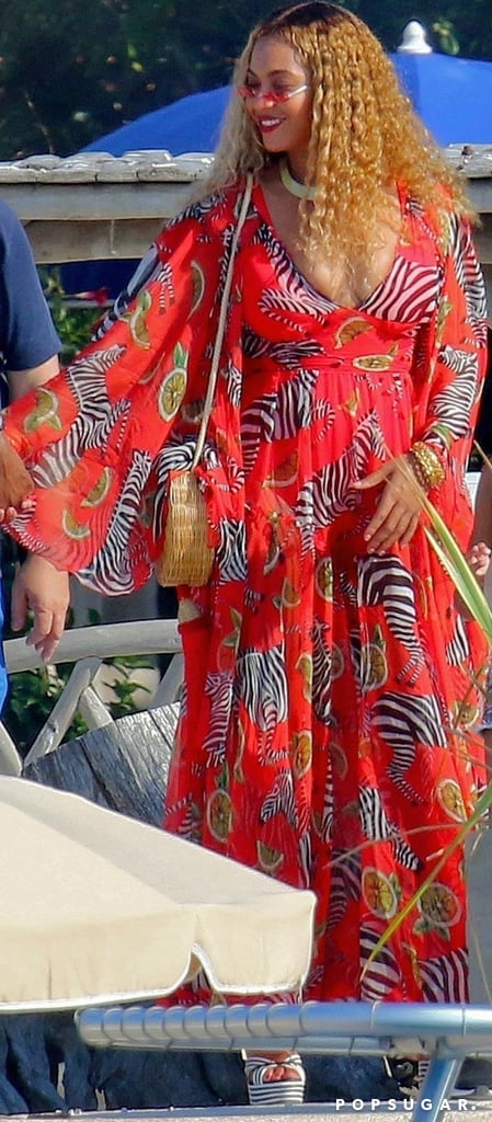 Beyoncé Zebra Dress by Dolce and Gabbana in Cannes 2018