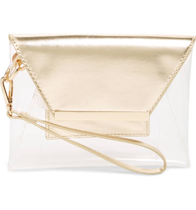 Leith Transparent Wristlet Clutch