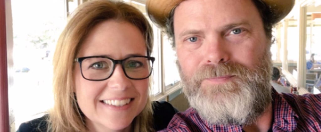 Jenna Fischer and Rainn Wilson Selfie May 2017