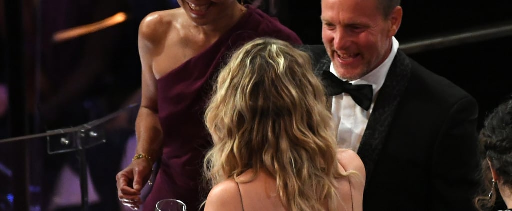 Jennifer Lawrence and Woody Harrelson at the Oscars 2018