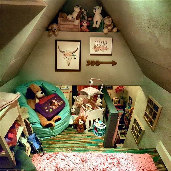 Dad Built Playhouse That's a Mini Version of Their Home