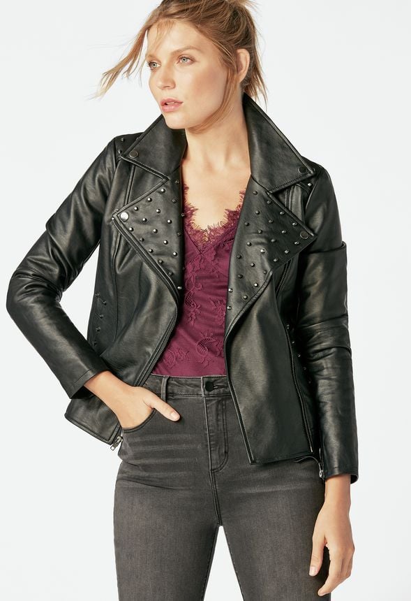 Embellished Biker Jacket