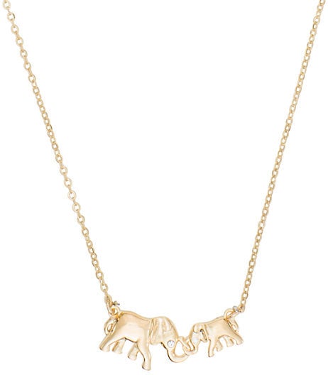 Kate Spade Mom Knows Best Elephant Necklace ($58)