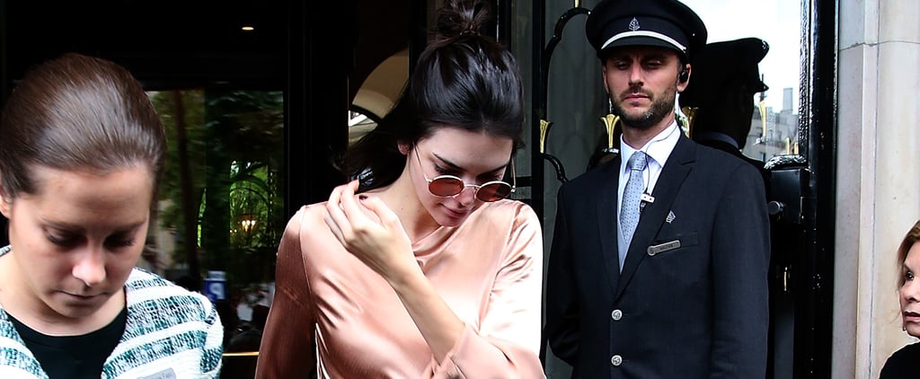 Kendall Jenner's Silk Slip Dress in Paris June 2016