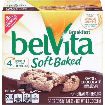 belVita Breakfast Biscuits Soft Baked Oats & Chocolate