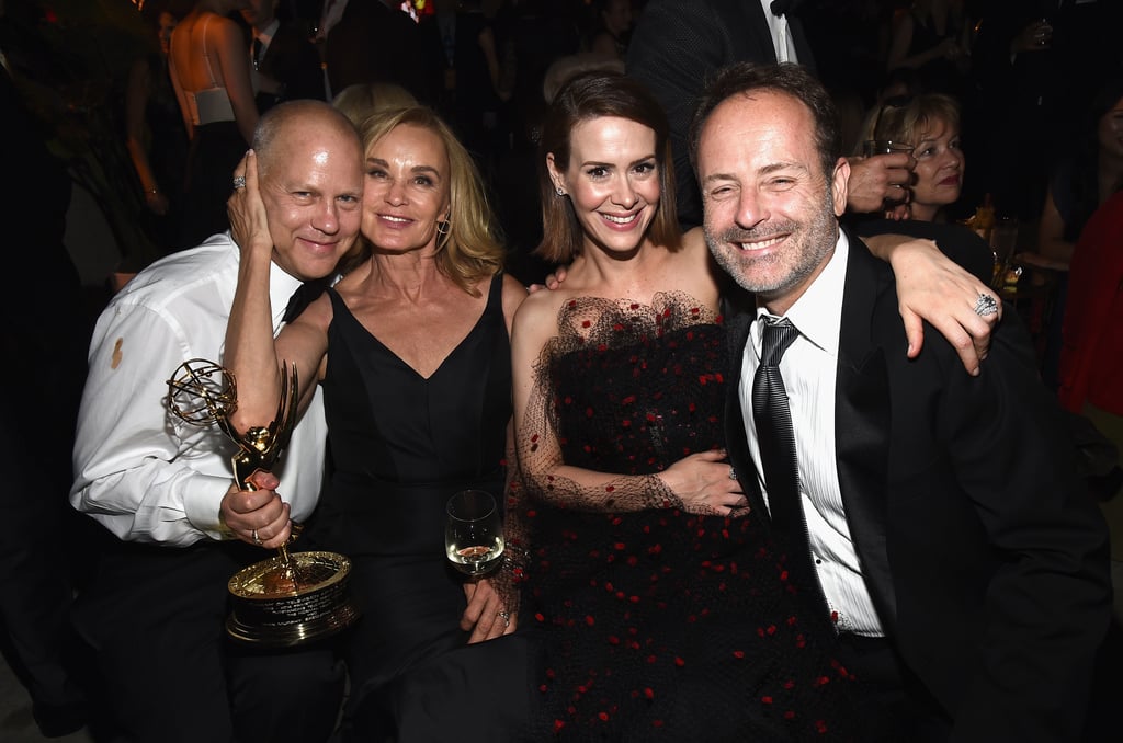 Ryan Murphy, Jessica Lange, Sarah Paulson, and John Landgraf celebrated at FOX's party.