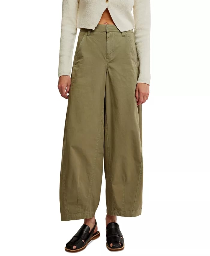 Free People Rylee Chino Wide-Leg Pants